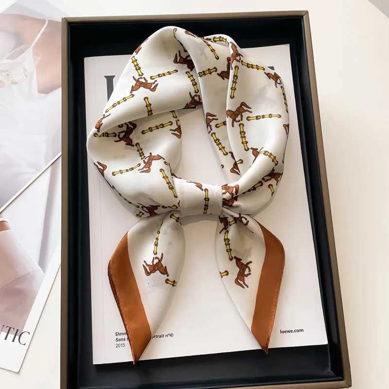 Luxury Luxury Twill Square Silk Scarf for Women Design Stoles Hijab Colorful Print Wraps Lady Headband Shawl Bandana 2025 New Foulard Y251208