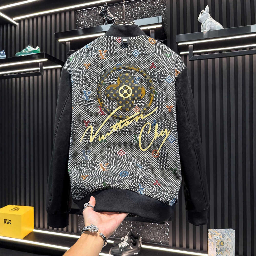 Patchwork Embroidery High-End 2025 New Autumn Trendy Brand Light Luxury Casual Men's Jacket