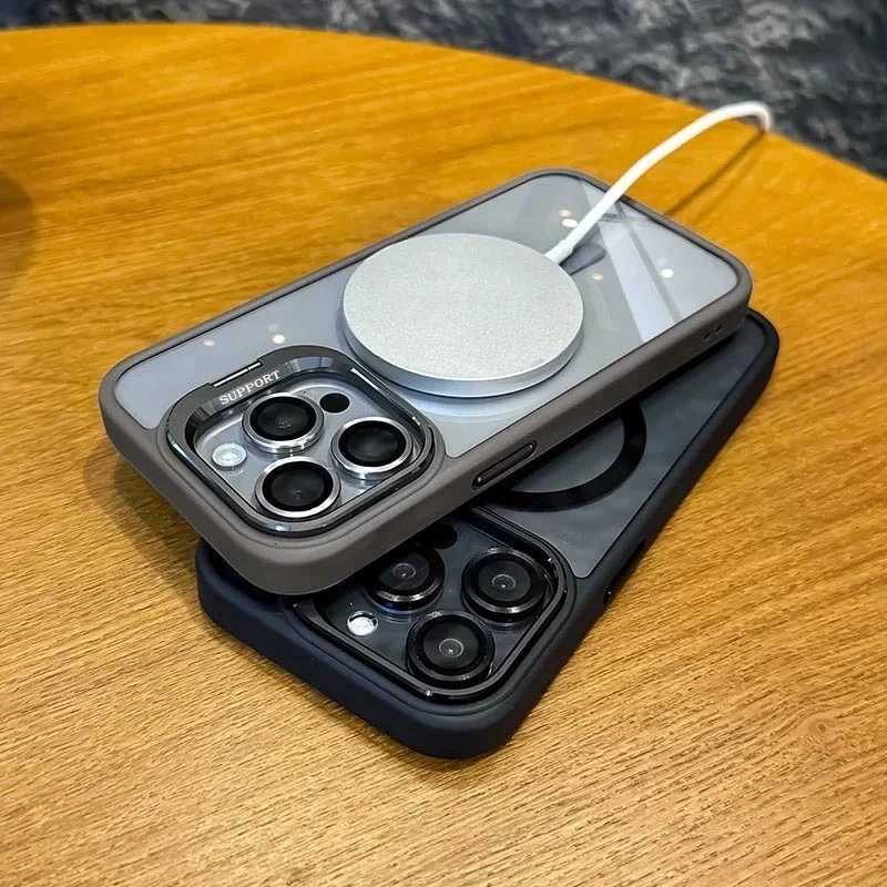 Matte Hard PC tra Slim Case For iPhone 17 12 13 14 16 15 Pro Max 17Pro Cases Plating Camera Film Transperent Shockproof Cover C251209