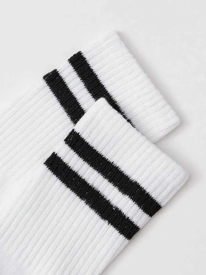 6 Pairs Popular Parallel Bars Socks Mens Business Sports Sweat-absorbing Breathable Spring Autumn Simple High-quality Boy SocksT251209