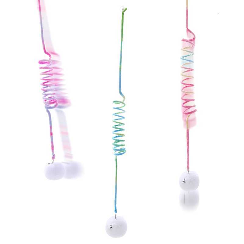 Happy fun cat toy Hanging spring plush rabbit hair ball cat toy M251209