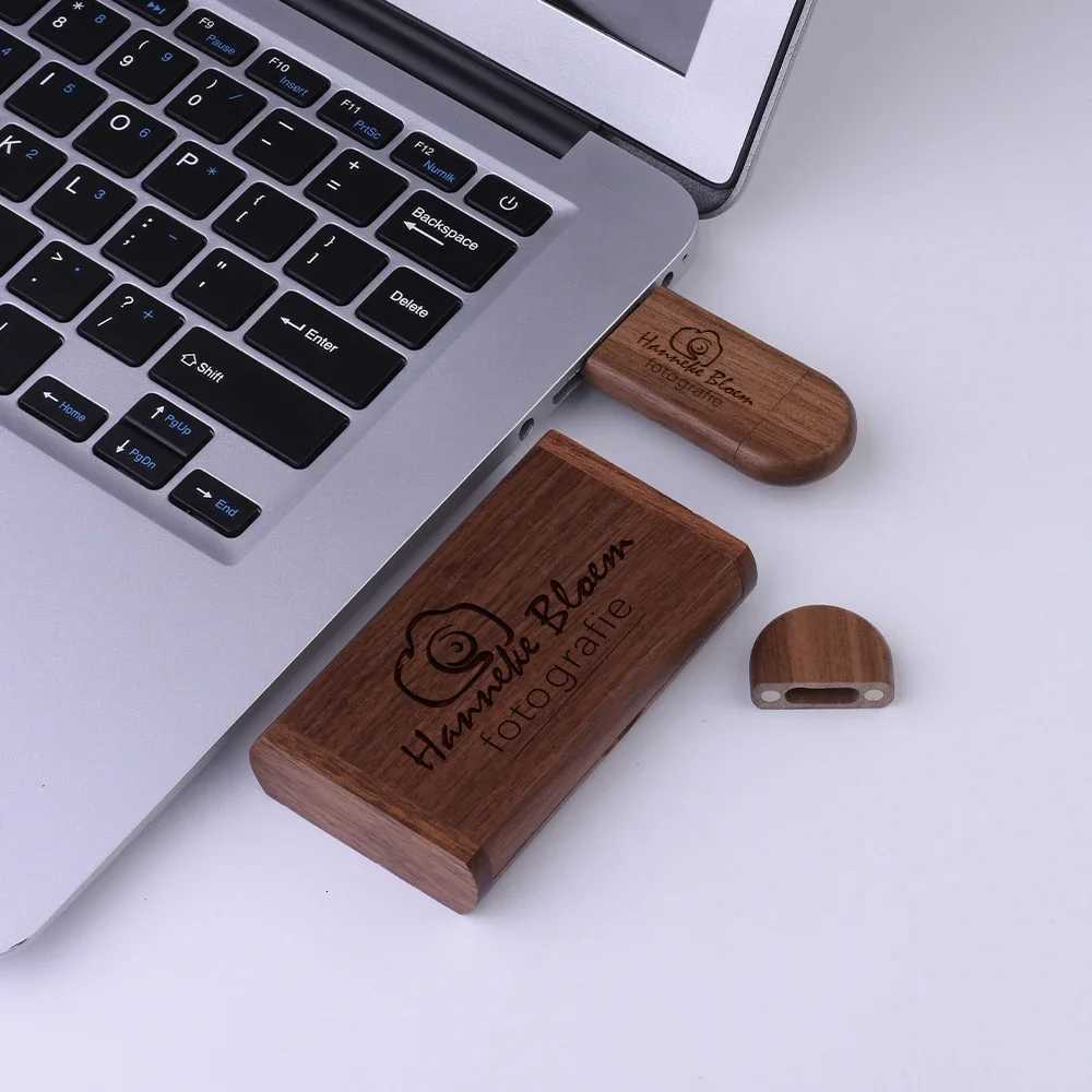 Type-C 2 in 1 Wooden USB 30 Flash Drive 128GB Cust Pen Drive 64GB High Speed Memory Stick 32GB 16GB Gift C251209