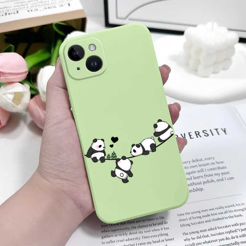 Baby Panda Phone Case For iPhone 17 Air 16 15 14 13 12 11 X XR XS Plus Pro Max Mini Silicone Cover C251209