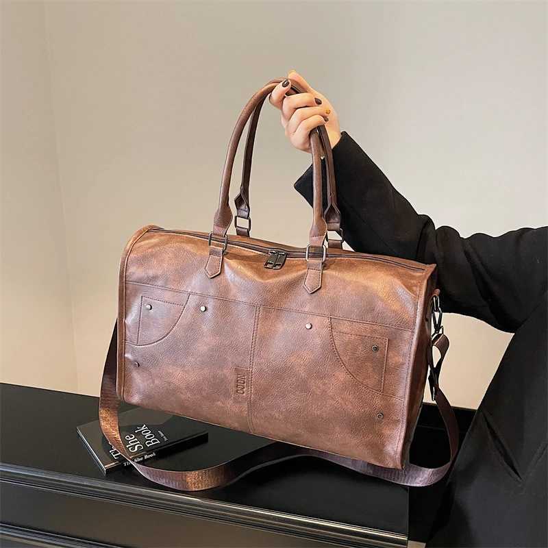 2025 Fi Casual Versatile PU Travel Tote Bags Sense of Luxury High Quality Large Capacity Poparity Travel Bags for Wen Y251209