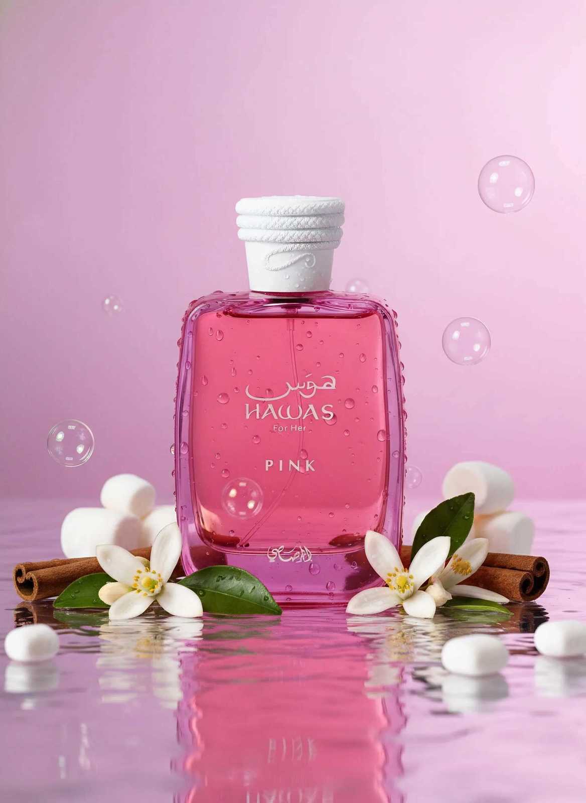 RASASI Hawas Pink For Her Eau de Parfum Spray 100ml 34 oz Floral Fruity Perfume for Women Vanilla Cotton Candy MarshmallT251209