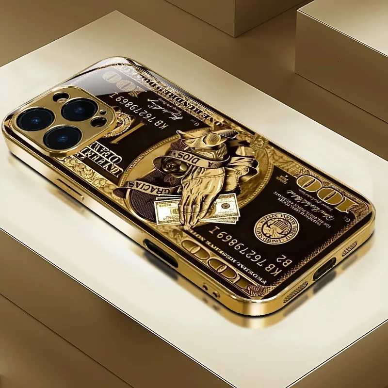 Wealth Pattern Gold Metallic Paint Phone Case For iPhone 17 16 15 14 13 12 11 Pro Max 15 14 Plus 17 Air 16E Cover C251209