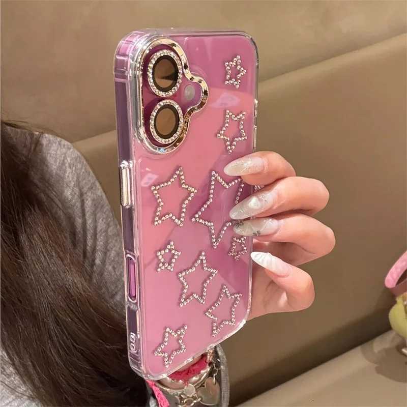 New Fashion 3D Bling Rhinestone Love Phone Case For iPhone 17 16 15 14 13 12 Pro Max 16 15 14 Plus Aesthetics Clear Shell C251209