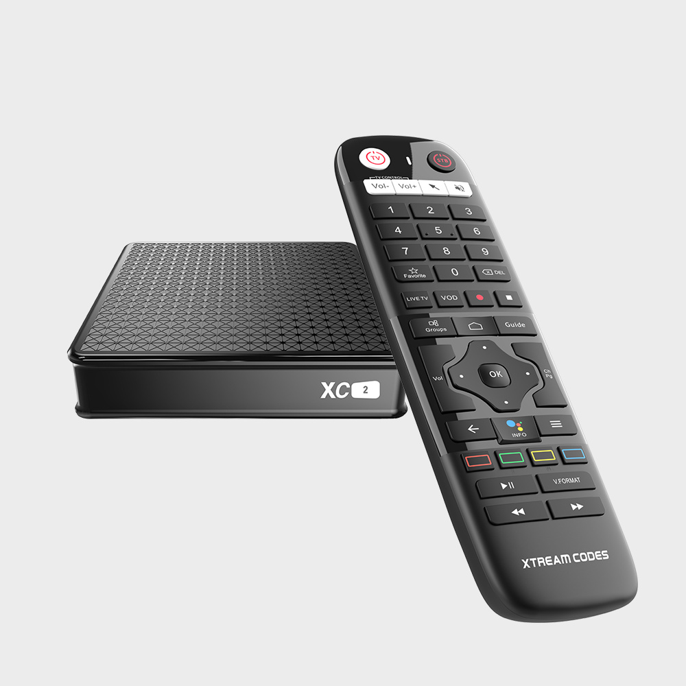 XTREAMCODES XC2 Android 10.0 TV Box Allwinner H313 Quad Core 4K 2G 16G BT5.0 Set Top Box IR BT Voice Remote