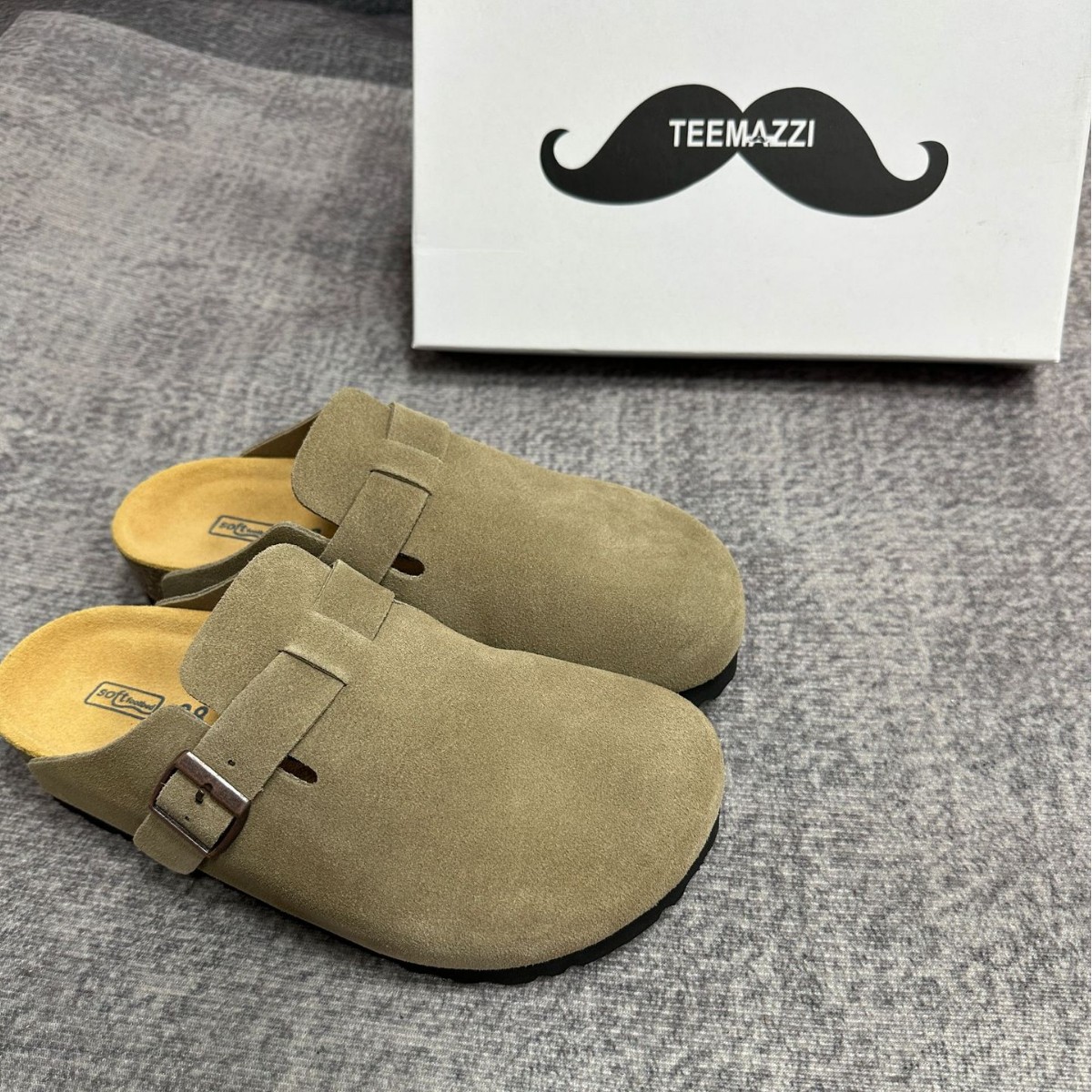 TEEMAZZI Hot new free shipping slippers for mens womens flat slippers pink black beige brown grey Fashionable Versatile Cork Soled Boots size35-46