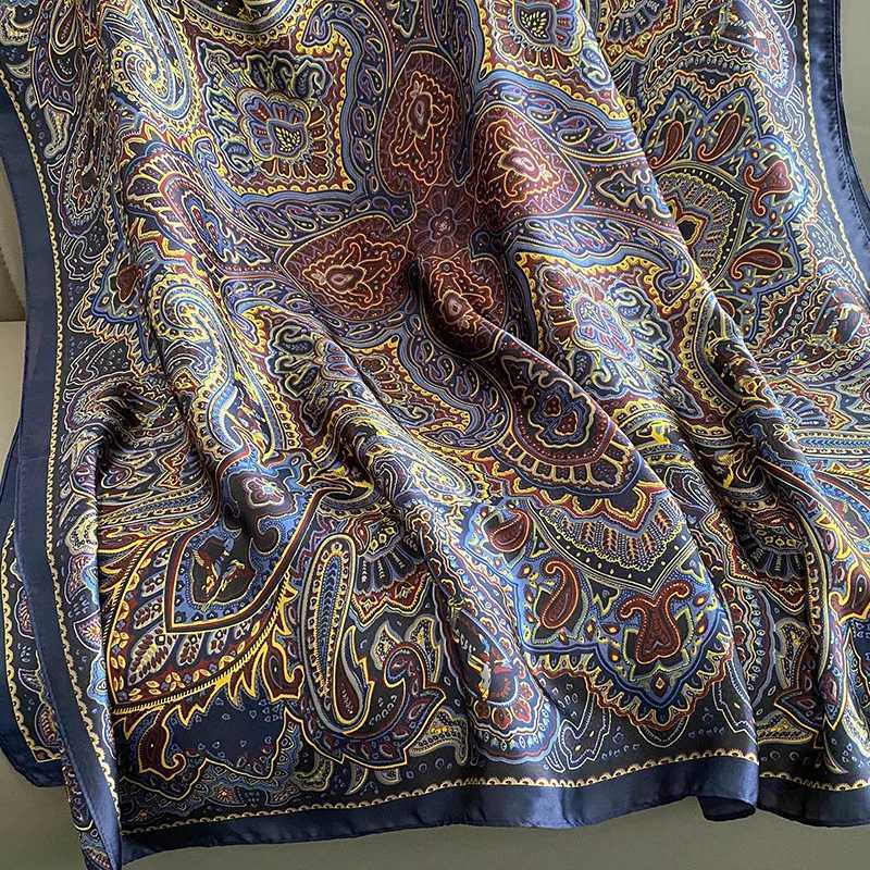 Luxury Spring Scarf Womens Luxury Design Scarf Silk Smooth Scarf Soft Muslim Headband Shawl Beach 85x180cm Y251208