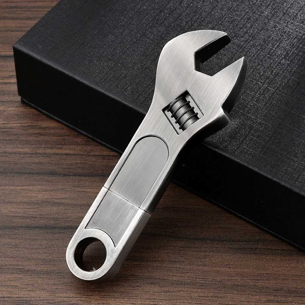 Binf Pendrive Metal Adjustable Wrench USB Flash Drives 512GB Memory Stick 32GB 64G 128G USB 20 Flash Memories Thumb Disk C251209