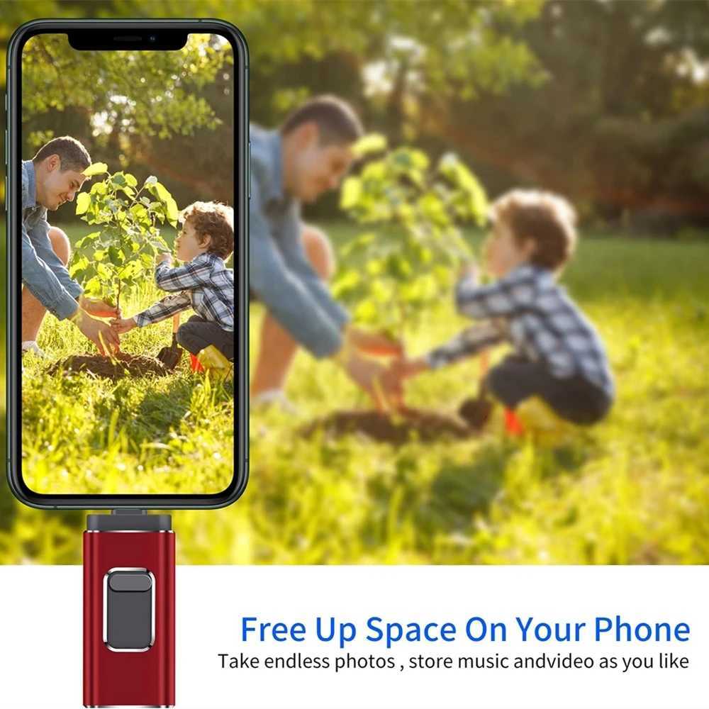 USB Flash Drive 2T 1T High Speed 512G 256G Sticks External Storage Pen Drive For Phone iPhone Android PC Copy Photo Vid Files C251209