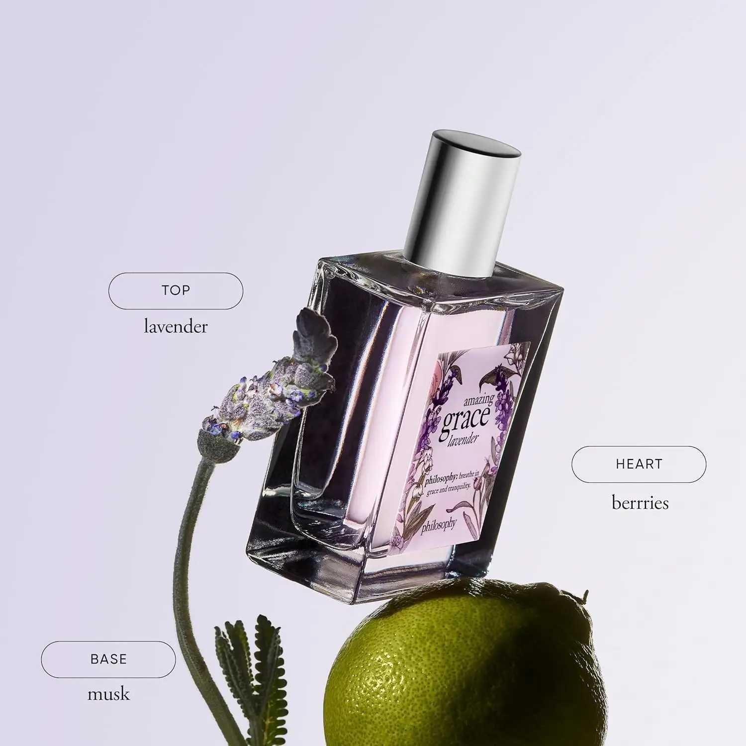 Philosophy Amazing Grace Lavender Eau De Toilette for Women Delicate Charming Perfume with Lavender Berry Musk NotesT251209