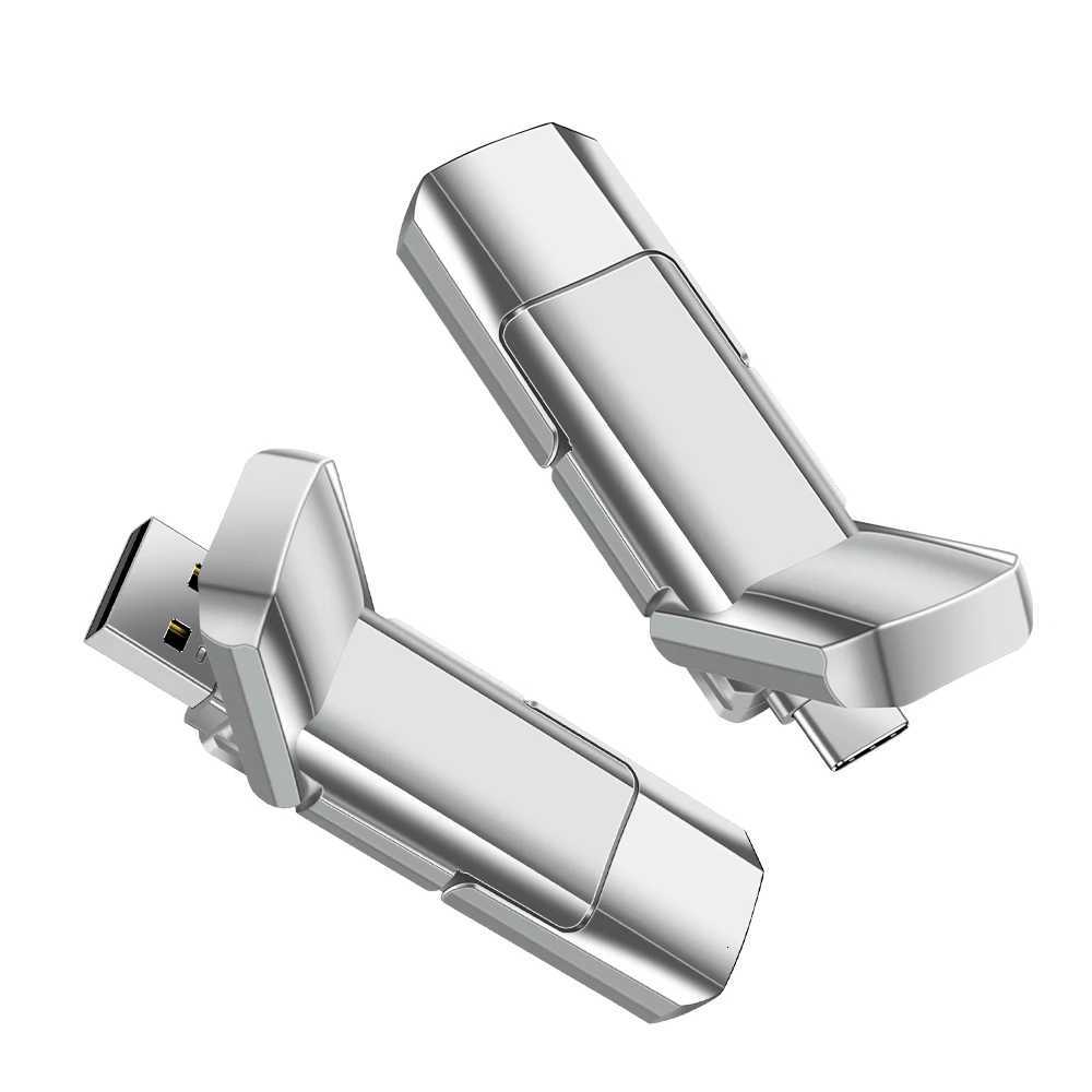 JASTER TYPE-C Fashion Metal Pen drive 64GB 32GB Waterproof USB 20 Flash Drives 16GB 8GB 4GB Memory stick Business gift U disk C251209