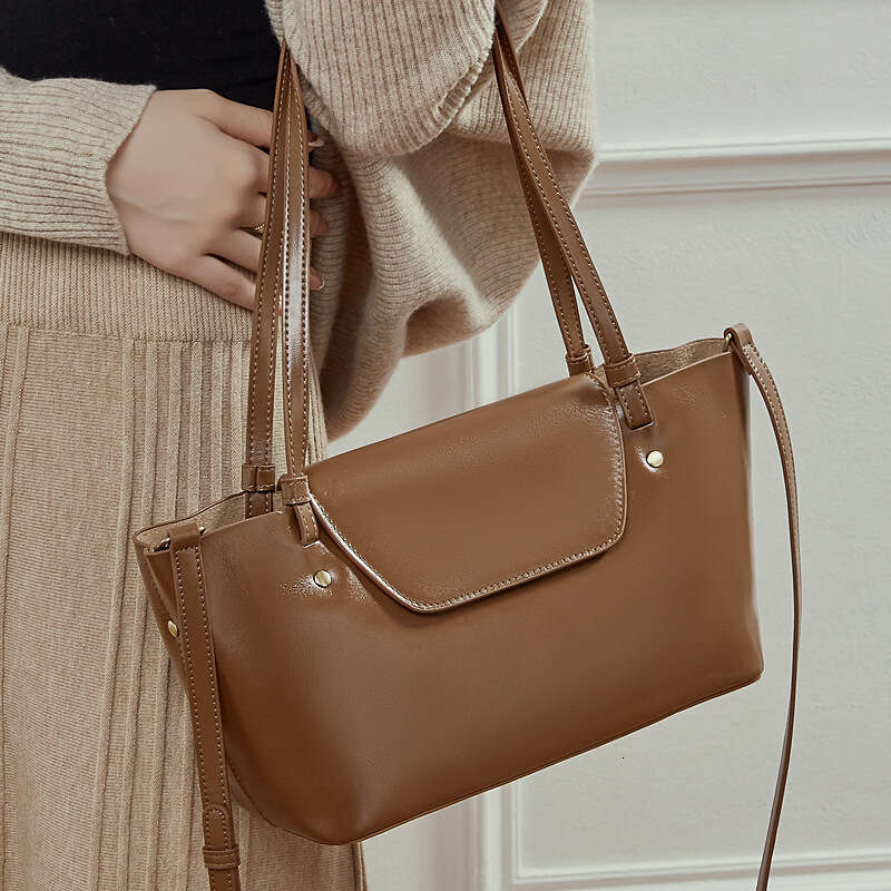 Shoulder Totes Hobo Designer Vegetable Tanned Large Capacity Underarm New Korean Style Genuine Leather Fashion Versatile Single Elegant Crossbody Wome