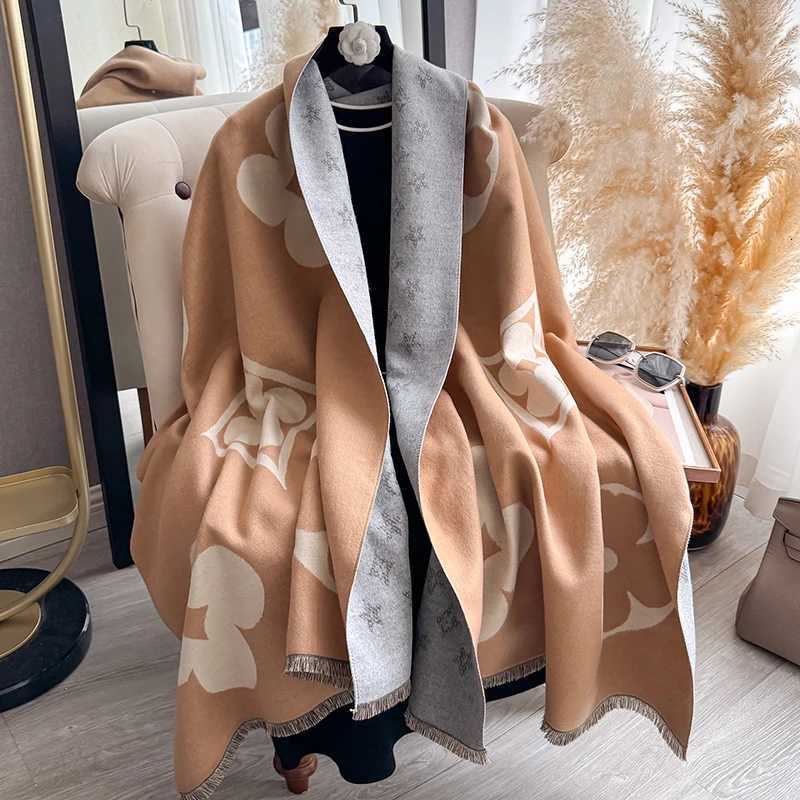 Luxury Laest Design Elegant Pashmina Shawl Imitation Cashmere Jacquard Pattern Scarves Winter Collocation Thickened Warm Scarf Shawl Y251208
