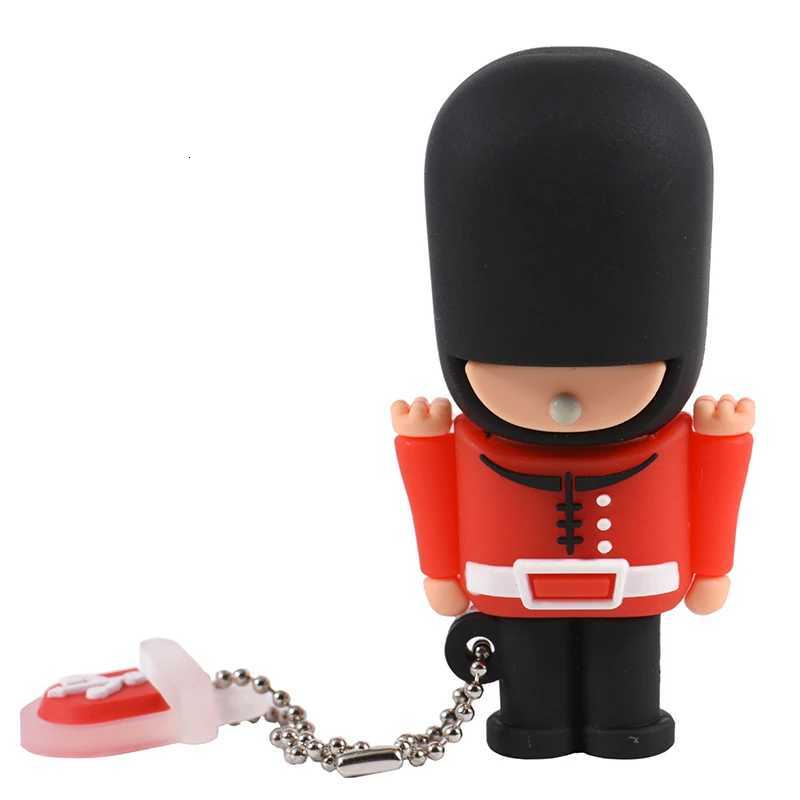 JASTER New Hot USB Flash Drive Pendrive Handse British Guard Cartoon Pen Drive 16G 32G 64GB Usb 20 Memory Stick USB stick C251209