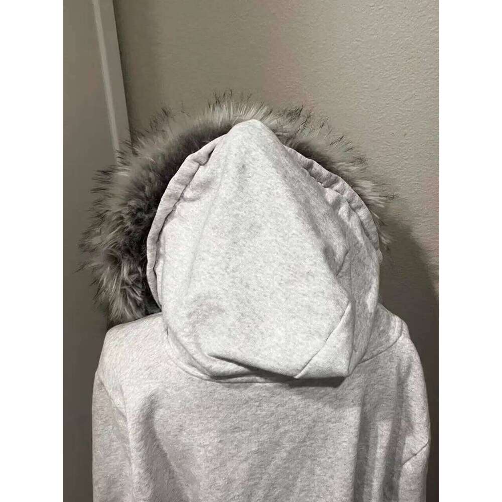 Y2k Women's Winter New Collection Versatile Casual Zip Up Comfortable Thickened Cardigan Coat Tops Solid Hoodies