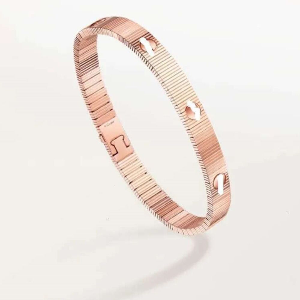 New Arrival Bangle Luxury Flexible Wrist Band Bangle Love Have No Limits Screw Love Stripes Bracelet for Women Men Jewelry Gifts