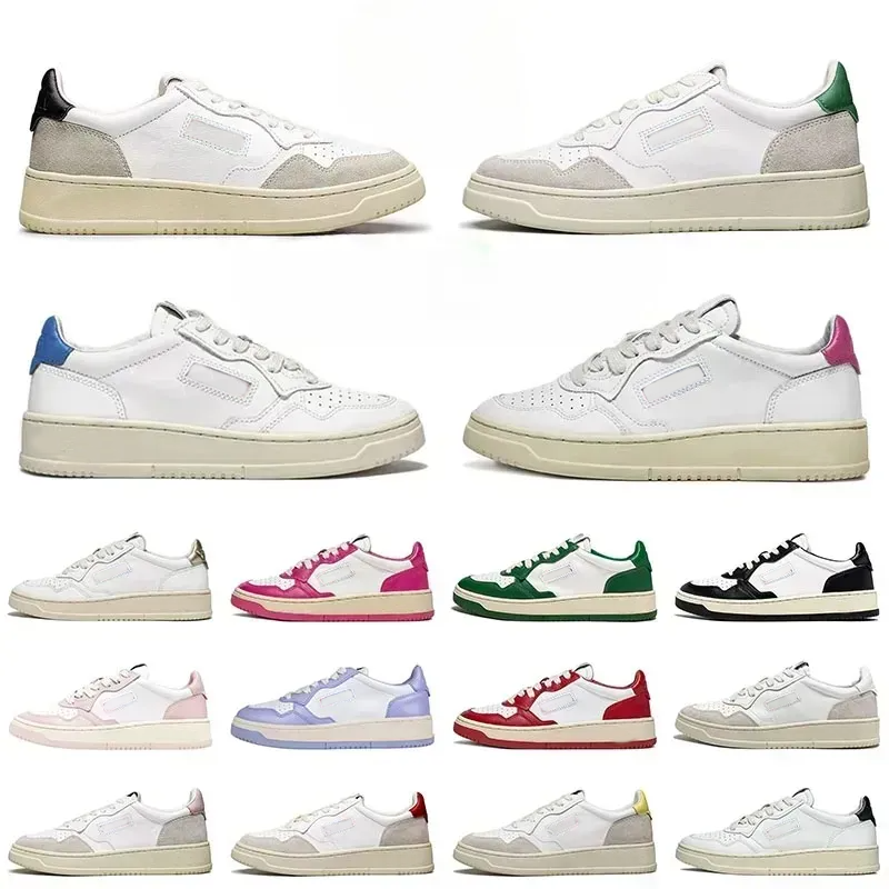 Casual Shoes Designer Medallion Sneakers Double Suede Leather Shoes Comfortable Sports Daily Wear Low Sneakers