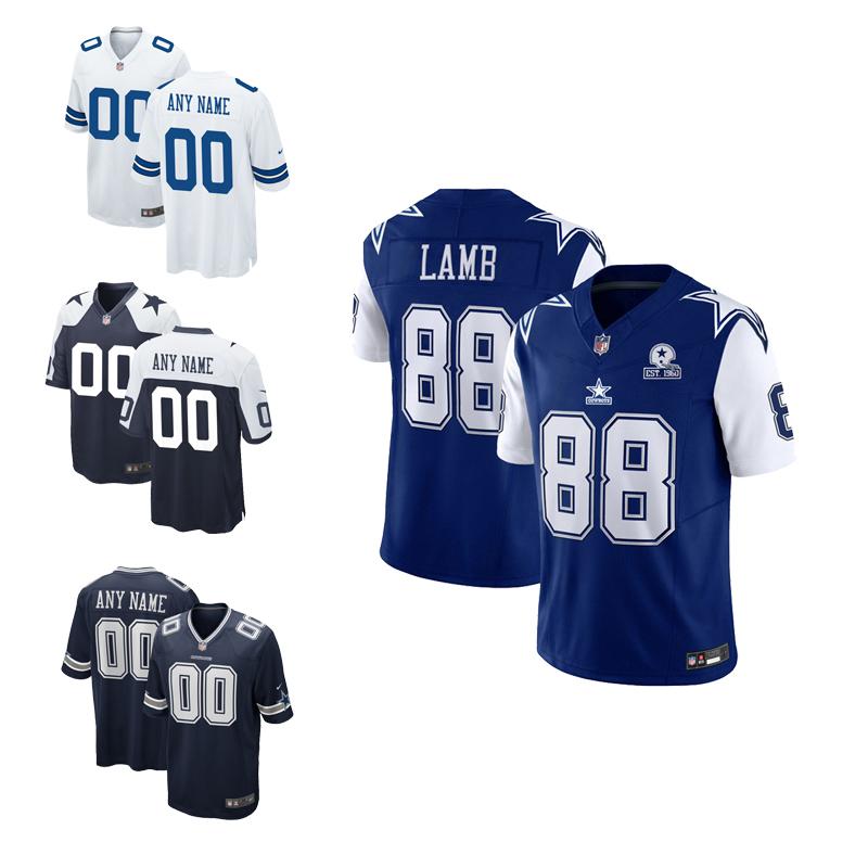 Personalized Custom Jersey with Name & Number - Men's Womens Youth Sizes Available 88# CeeDee Lamb