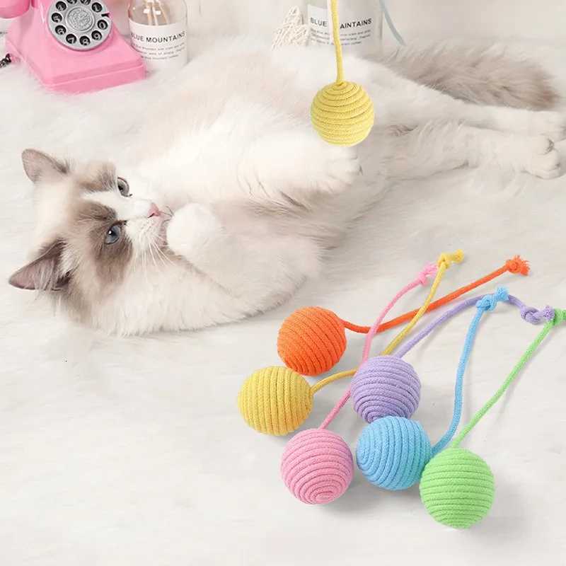 3pcs Cat Toys Cat Voice Toys Cat Teasing Balls Pet Grinding Knots Bite Resistant Cat and Dog SuppliesPet Giftscat supplies M251209