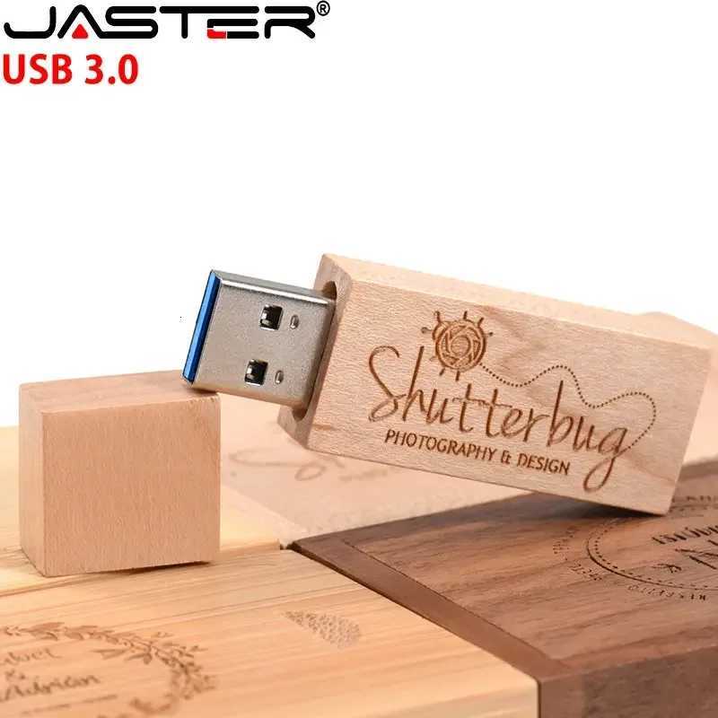 Wooden USB 30 Flash Drive 128GB High Speed Pen Drive 64GB Cust Memory Stick Photography Wedding Gifts Pendrive 32GB C251209