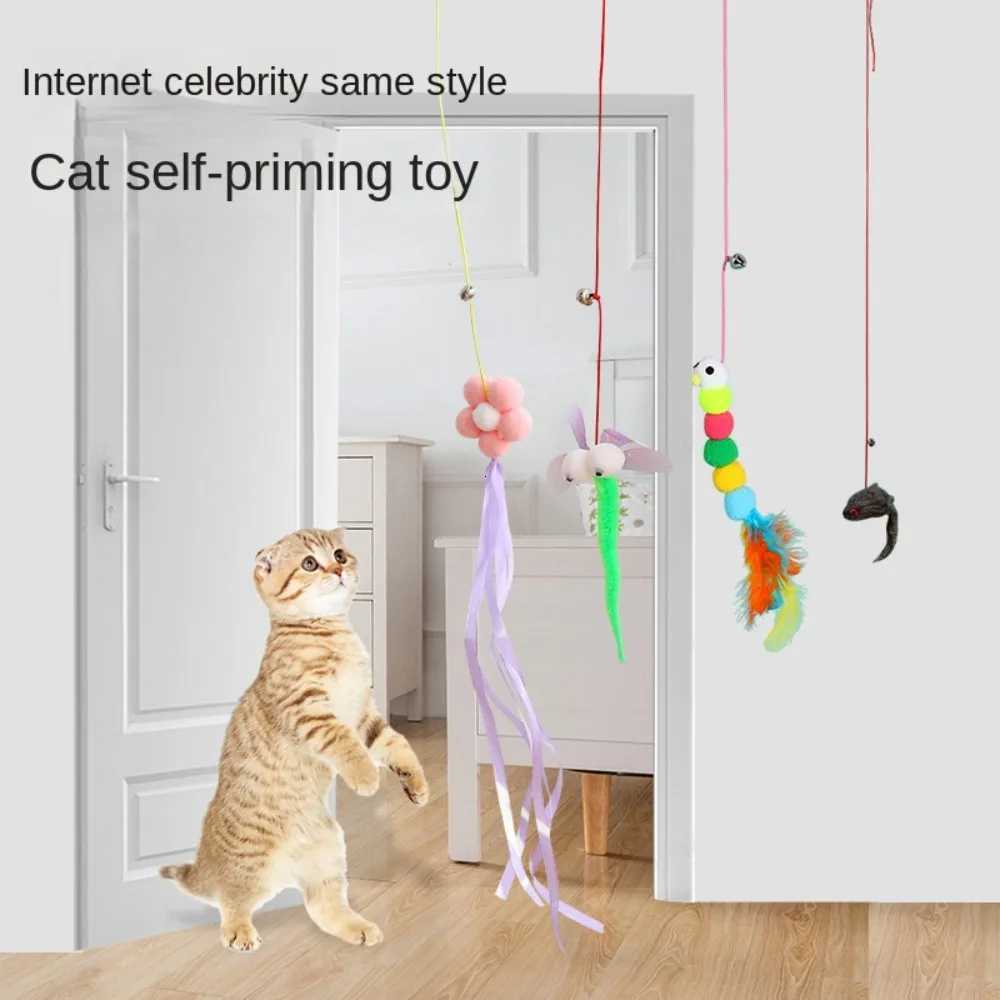 Cat Elastic Rope Hanging Door Teaser Cat Stick Pet Swing Cat Toy Hanging Cat Toy M251209