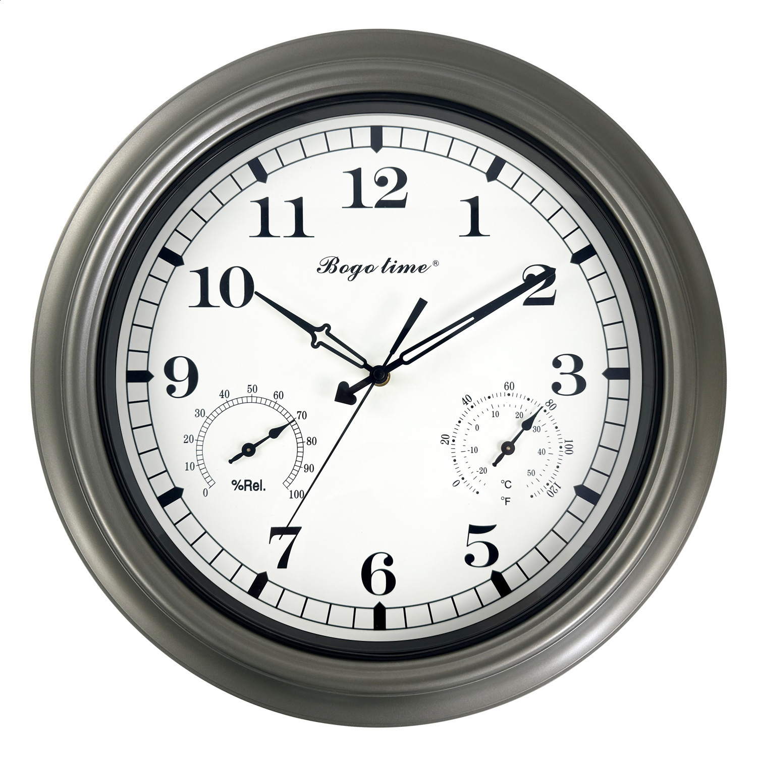 Wall Clocks Better Homes Gardens 30" Indoor Brown Round Wood Arabic Analog Clock 231122