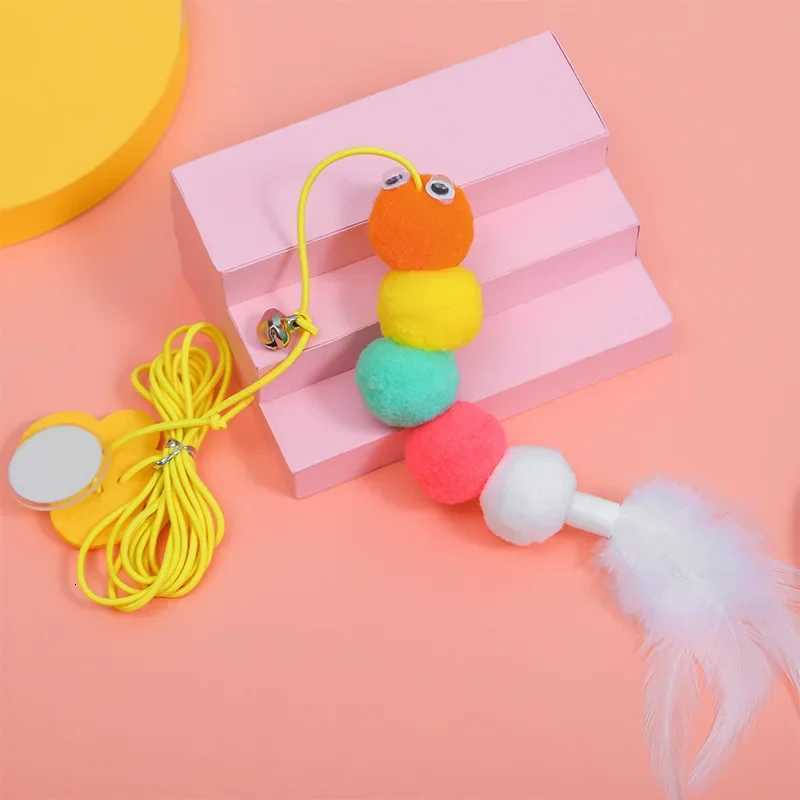 Cat Toys Interactive Adjustable Pet Bite Resistant Rope Hanging Door Swing Funny Cat Stick Pet Toys Products Kitten Supplies M251209