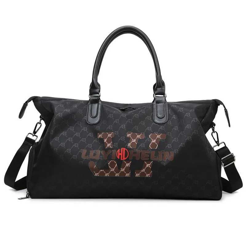 Oxford waterproof large capacity letter printed mens wens travel bag handbags duffle bag shoder bags large size lage Y251209