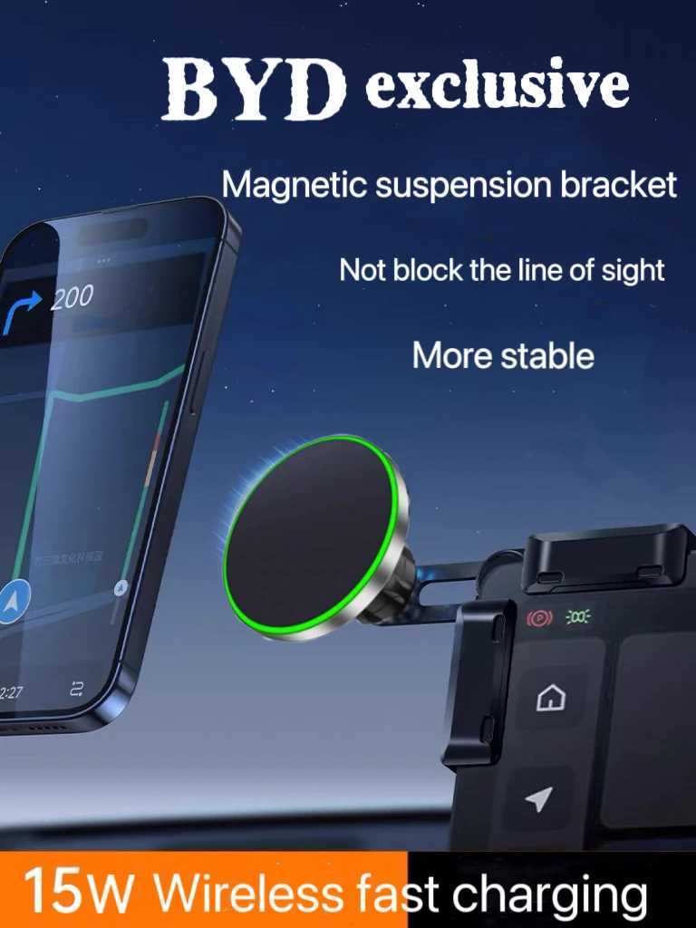 For BYD Dolphin Qin PLUS Tang DMI ATTO3 UP Han EV Song Pro Destroyer Sn Special Car Mobile Phone Holder C251210