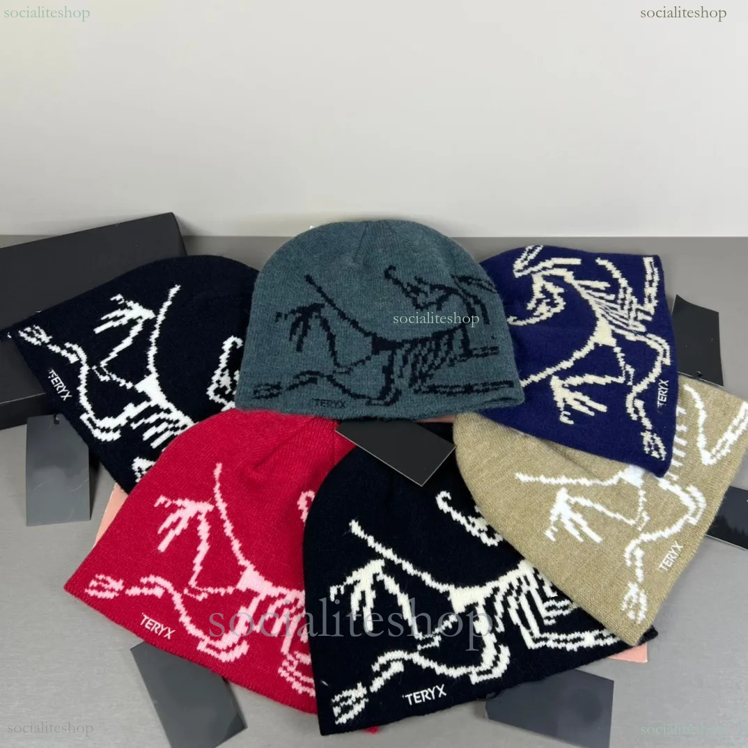 Street Luxure Bonnet Muts Beanies Designer Men Beanie Luxury Winter Hats Designers Women Bobble Hat High Quality Arcteryxlies Beanies Christmas Gift 9De