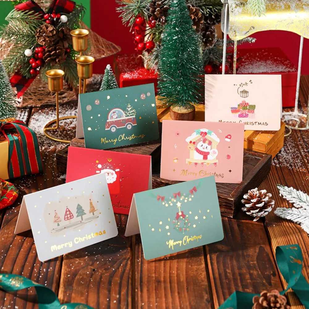 10set 115 x 170mm Christmas Greeting Cards For Invitation Merry Christmas Gift Card with Envelopes H251210