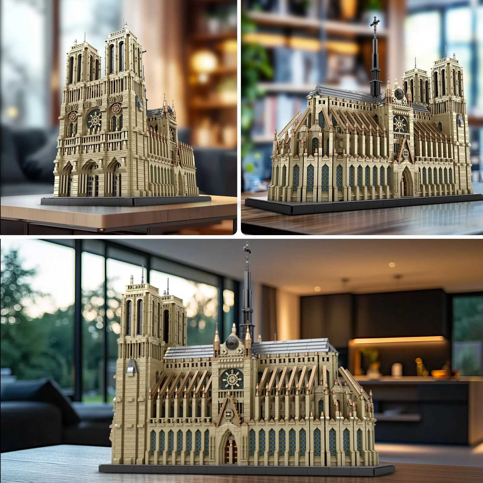 Notre-Dame de Paris Architectural Model Kit Collectible Building blocks Set for Adults Gift Idea for Lovers of HistoryT251210