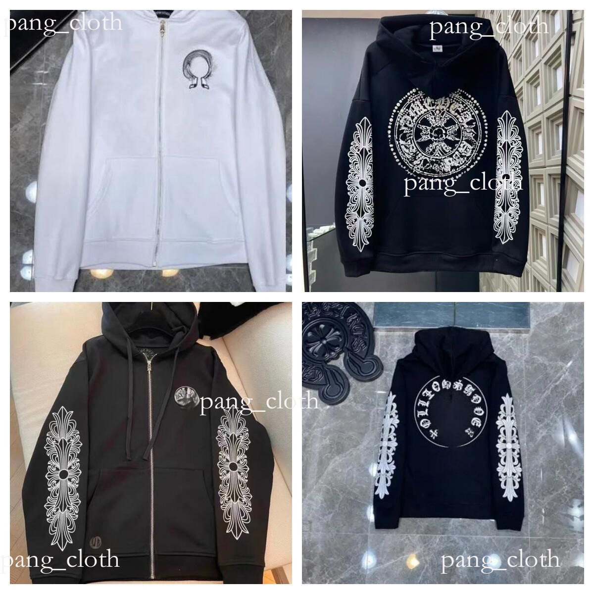 High quality chrome hoodie Designer hoodie men's and women's hoodies sweatshirts pullovers letter printed zippers long sleeves street fashion tracksuit 7ab