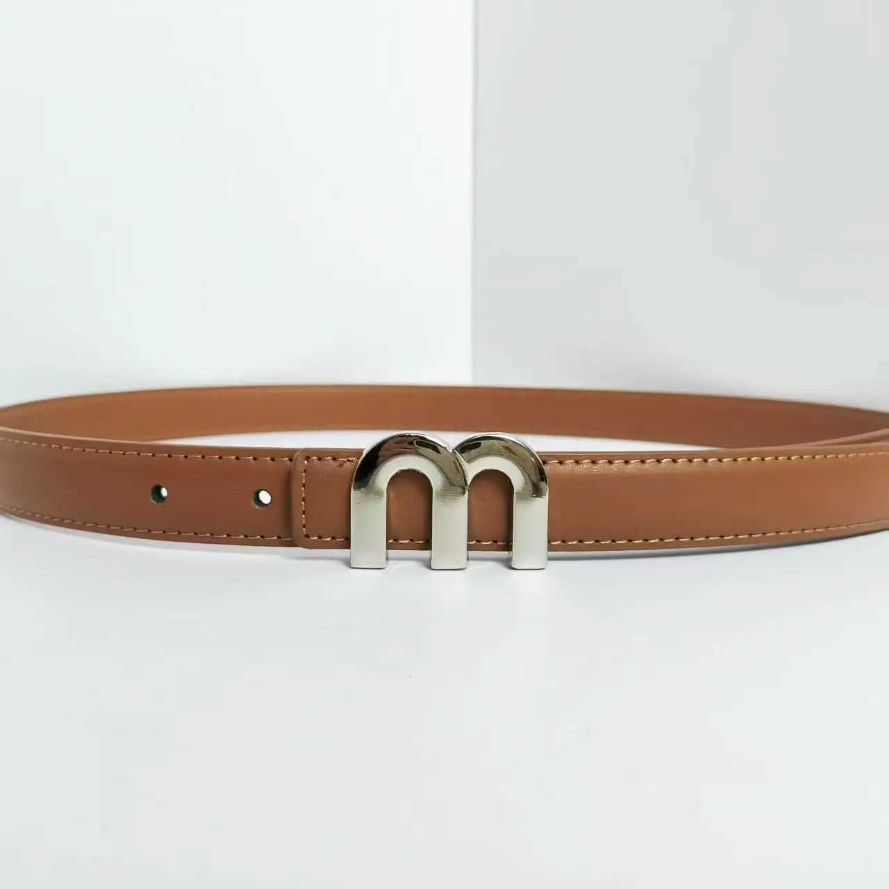 Luxury Womens Belt M Belt High-Quality Silver Buckle is best paired with dress jeans womens belts Y251210
