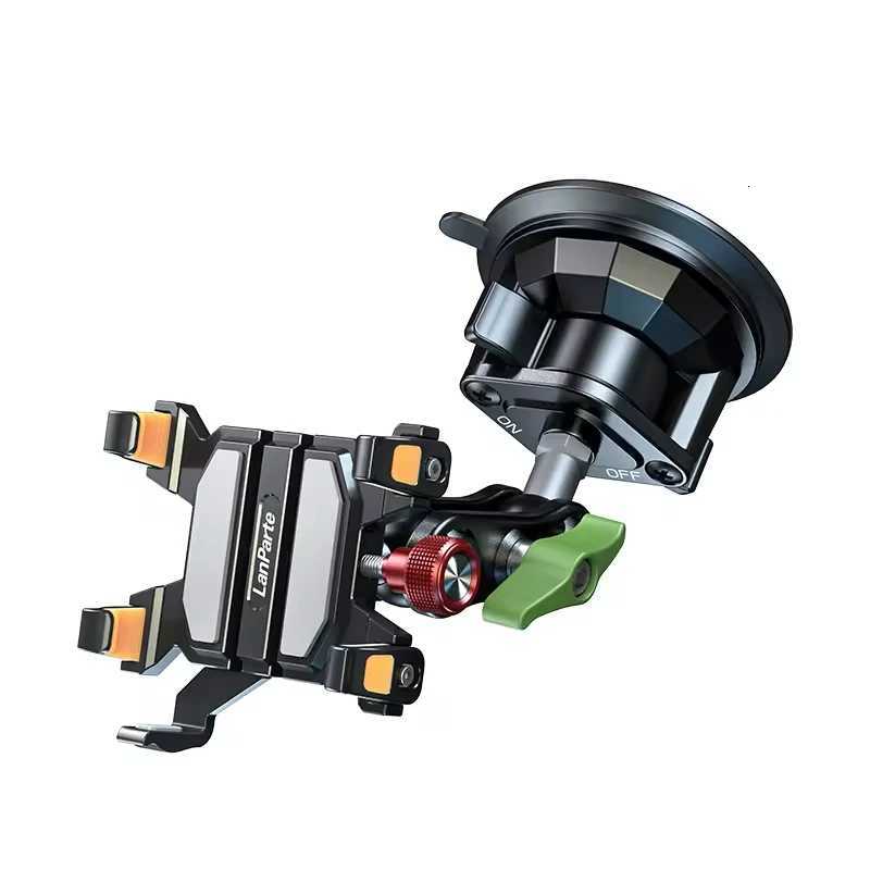 Anti-slip Heavy Duty Car Windshield Metal Five-Claw Phone Clamp Car Adhesive Suction Cup Mount Mobile Phone Holder C251210