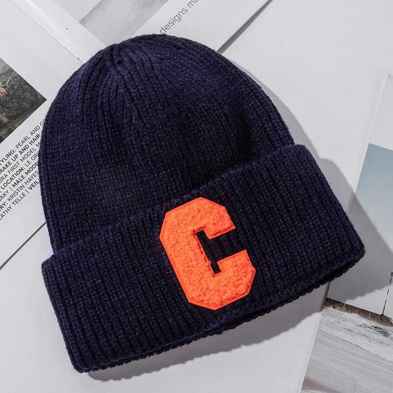 Luxury Womens Winter Keep Warm Beanies Multi Color Knitted Outdoor Female Fashion Simple C Winter Cap Bonnets Y251209