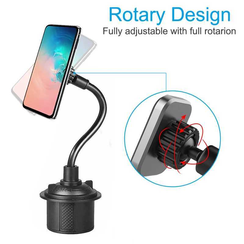 Adjustable Gooseneck Cup phone Holder Magnetic Car Cup Holder Phone Mount Long Phone Cup Holder For Redmi Note 7 GPS C251210