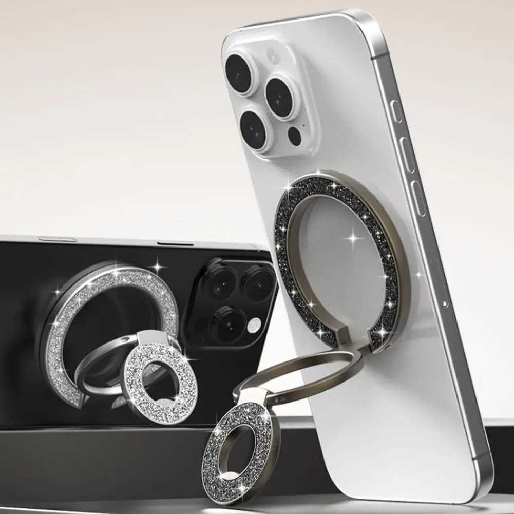 NEW Double-Sided Magnetic Phone Stand Ring Holder Kickstand Magnet Grip For iPhone 16 15 14 13 12 Pro Max Gym Car Holder C251210