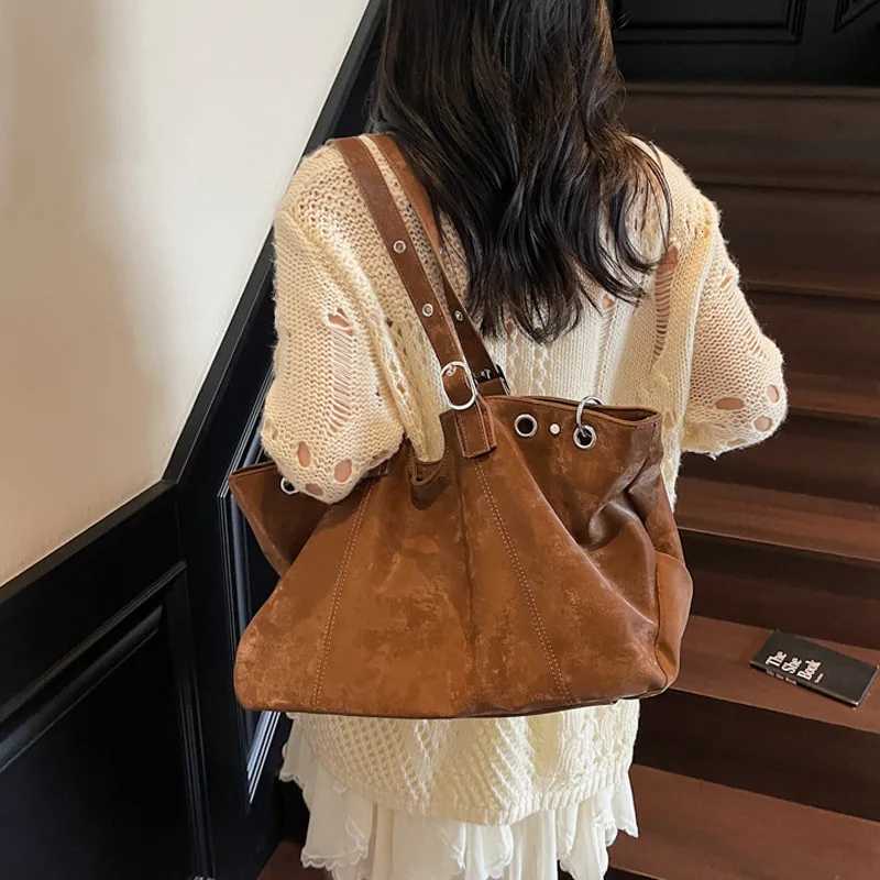 Fi Brand Tote Bag Korean-style High-end Design Shoder Bag Simple Large-capacity Handbag New High-quality Pu Underarm Bags Y251209