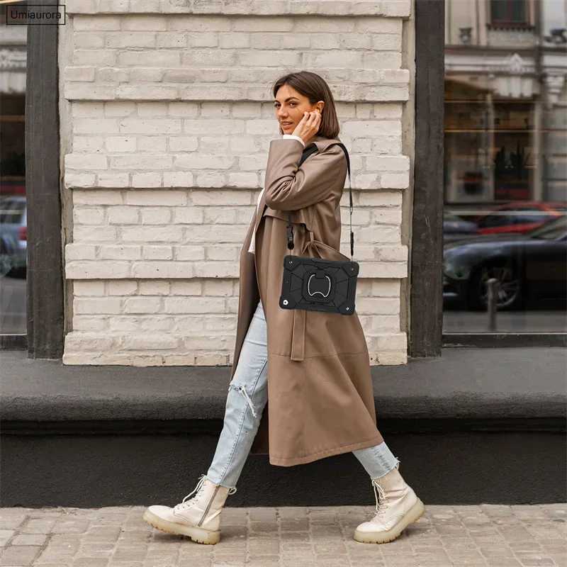 For IPad 97 7th 8th 9th 102 10th Gen Air 4 5 109 Pro 11 inch Kids Tablet Case Rotation Handle Stand Shockproof Rugged Cover H251210