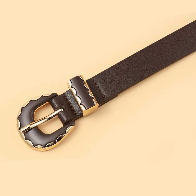 Luxury Casual Minimalist Design Womens Pu Belt Goth Retro Black Leather Pin Buckle Girdle Trendy Jeans Accessories Thin Waistband Y251210