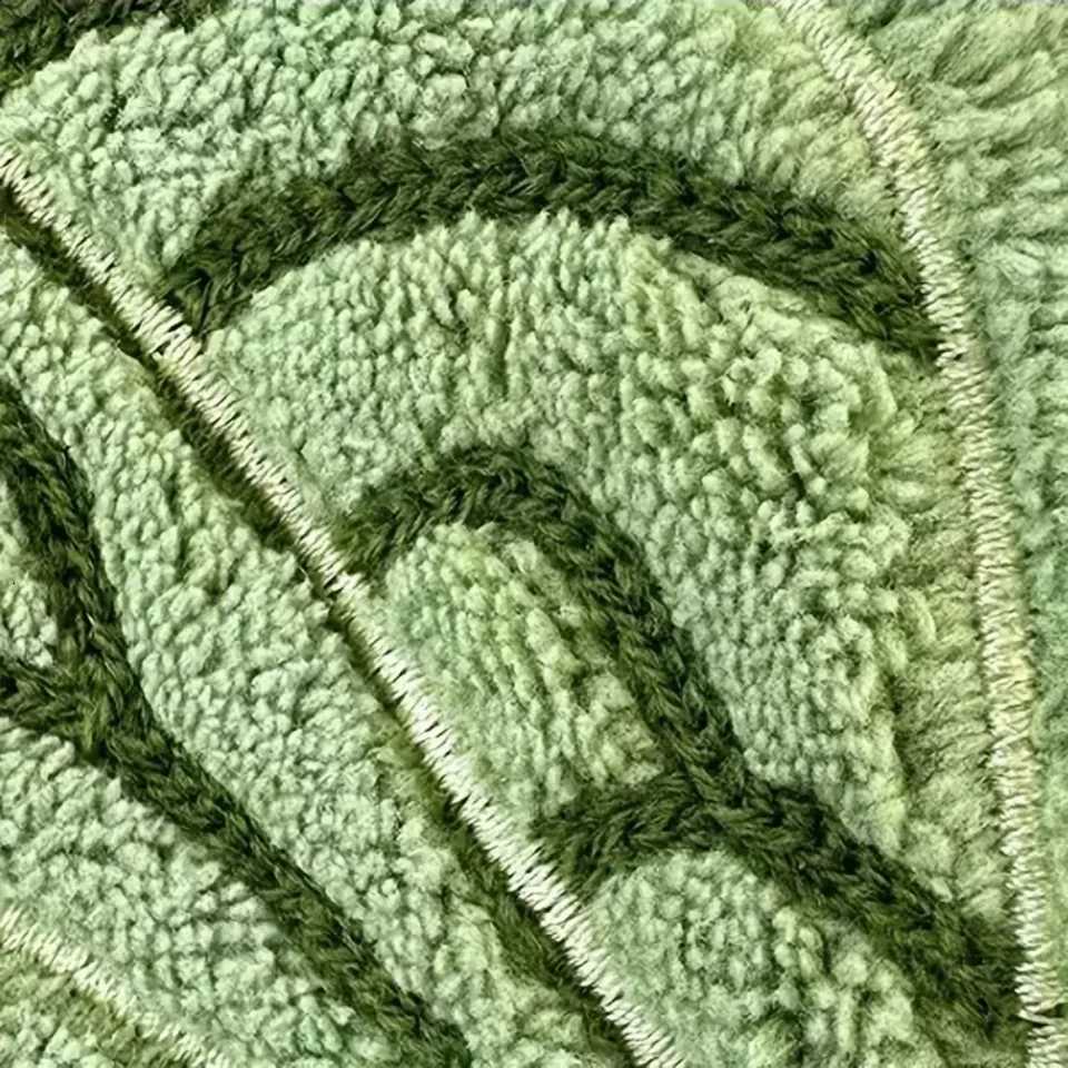 Super absorbent and quick-drying kitchen towel soft coral velvet tropical leaf print suitable for bathtub dry plate C2512107