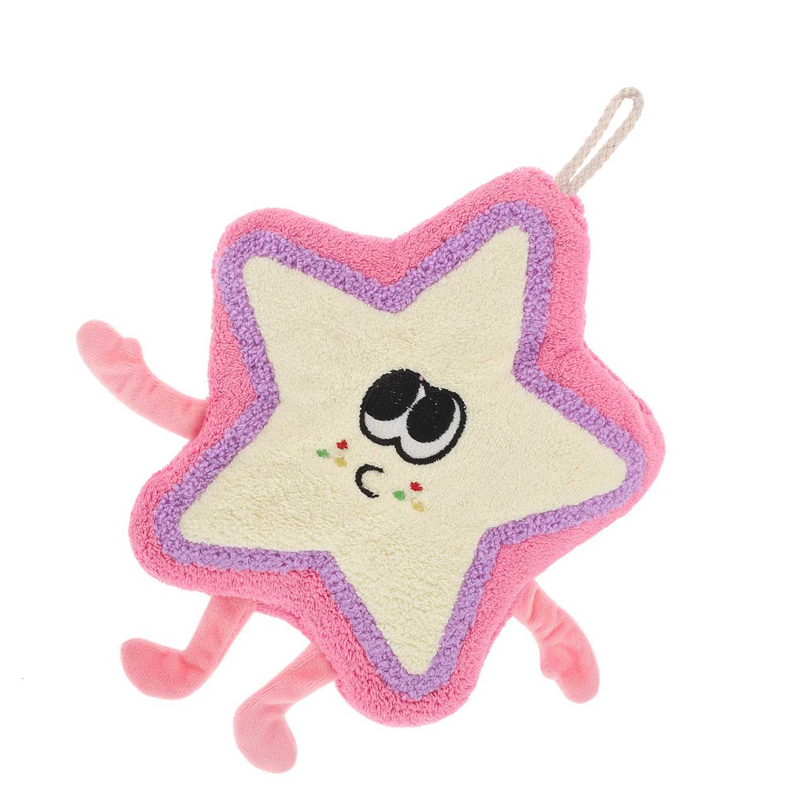 Absorbent Star Shaped Towels Dry Hand Towels with Hanging Loop Cute Design for Kitchen Bathroom Bedroom Rv Use C251210