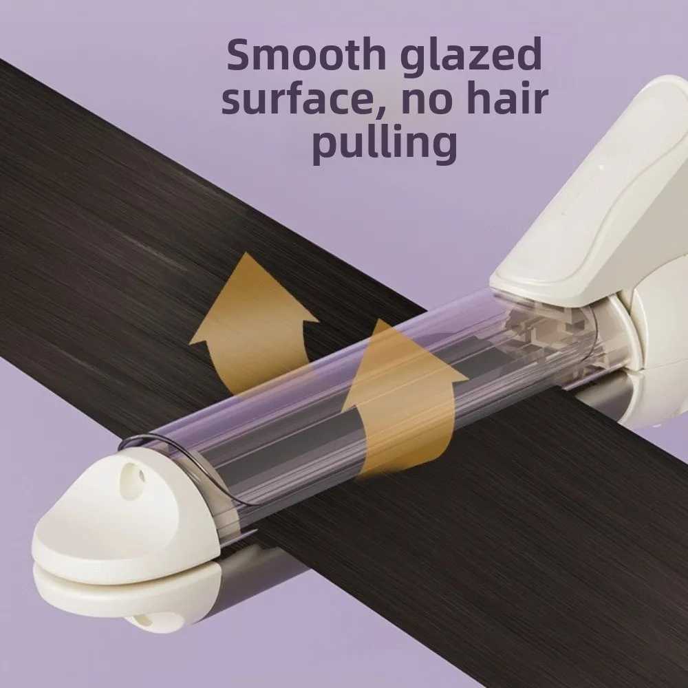 Professional 2 in1 Curler Iron Anti Scalding Plastic Casing Curling Stick Adjustable Temperature Rapid Heating Hair StraightenerT251210