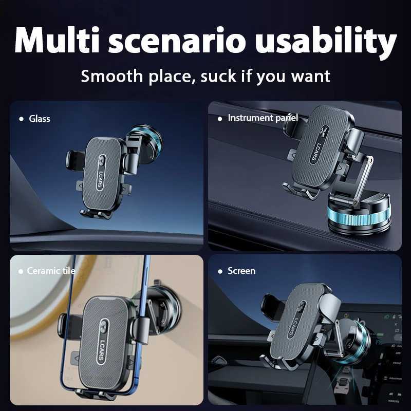 New Car Mobile Phone Stand Mti Angle Swivel Dashboard Suction Mount Cpatible with Most Smartphones Car Accessories C251210