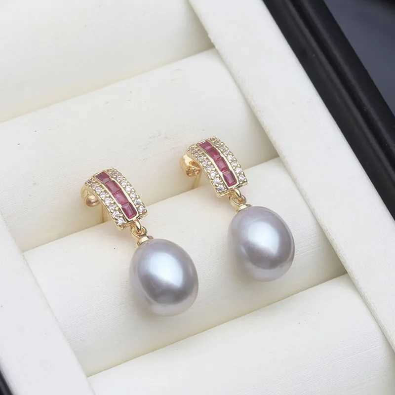 Wedding White Freshwater Sier 925 Pearl Earrings Jewelry WanVintage Natural Pearl Earrings Wife Girl Birtay Gift Y251210