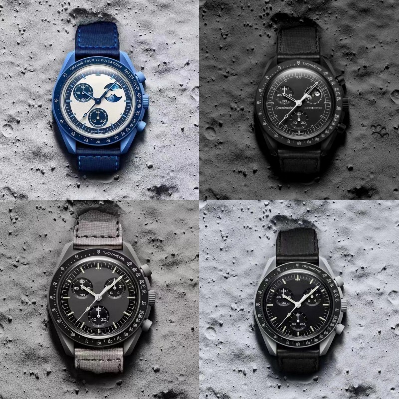 Bioceramic Planet Moon Mens Watches Full Function Quarz Chronograph Watch Mission To Mercury 42mm Luxury Limited Edition Master Wristwatches